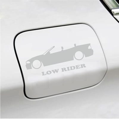 Bumpersticker - Low Rider - 7 X 18 - Licht Grijs