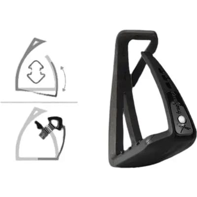 Freejump Beugel FreeJump Soft Up Lite Zwart/Zwart | Stijgbeugels en Beugelriemen