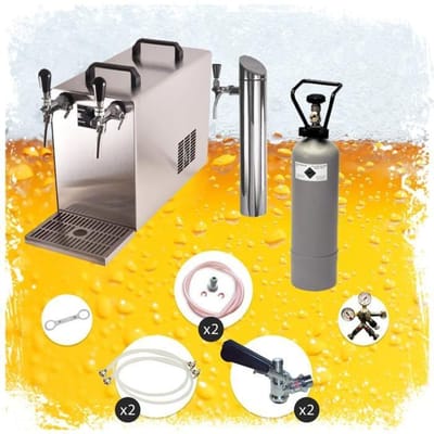 STREAM 50 Onderbouw Bierkoeler Compleetset met 2-Zijdige Droge Koeler tot 55 l/u