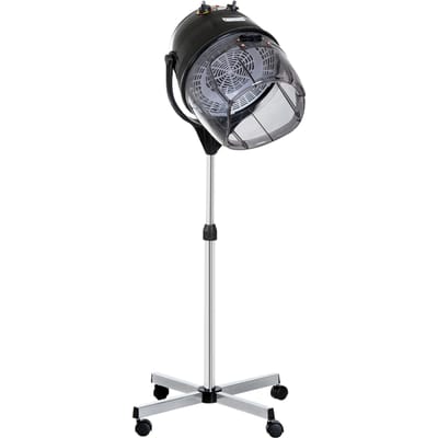 Homcom Professionele Haardroger 1180W met Verstelbare Hoogte Kap Zwart