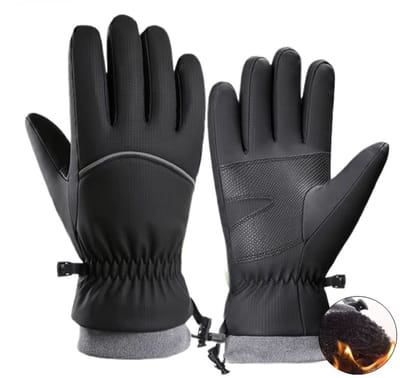 Winddichte Winterhandschoenen voor Heren M – Touchscreen, Antislip, Waterdicht, Thermisch – Fietsen, Motor Rijden, Skiën, Outdoor Activiteiten en Koud Weer – Thermohandschoenen / Heren Handschoenen