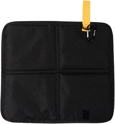 Zitkussen - 1 stuk - Opvouwbaar zitkussen - Met klittenband - 36 x 32 cm - Draagbaar - Geschikt voor picknicks, kamperen, wandelen, backpacken, bergbeklimmen, enz. - Zwart