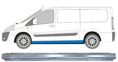 Volledige dorpel voor Citroen Jumpy 2007-2016 / Links