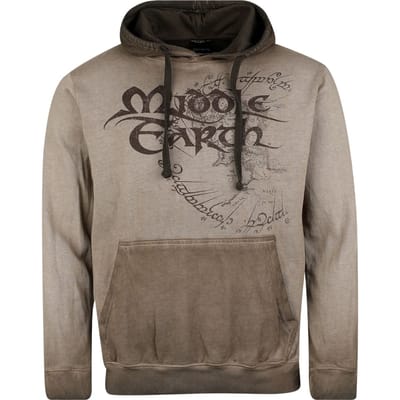 The Lord Of The Rings Trui met capuchon - Middle Earth - S tot M - voor Mannen - grijs