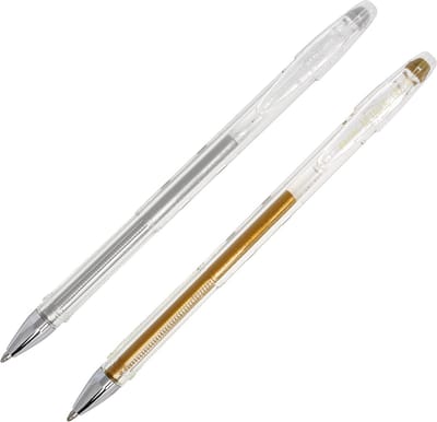Penac Gel-ink balpen - FX-3 - 0.8mm - metallic - 1x goud - 1x zilver