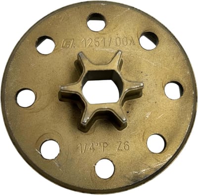 Ketting Tandwiel - Kettingwiel - Kettingzaag Onderhoud - Precisie Pasvorm - 1/4 Inch 6T