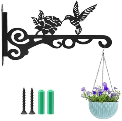 Decoratieve plantenhaken voor wandmontage - Ideaal voor bloemen, planten en tuinaccessoires zoals vogelhuisjes en windgongen