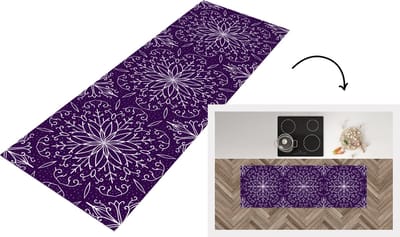 Keukenloper - Loper keuken - Patronen - Kerst - Sneeuw - 150x50 cm - Keukenloper vinyl