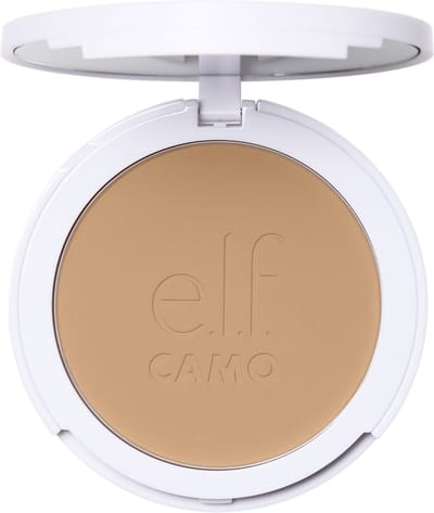 e.l.f. Camo Powder Foundation – Medium 310 C – Buildable Medium‑to‑Full Coverage – Semi‑Matte Finish – Inclusief Spiegel & Applicator Sponge