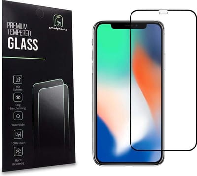 Smartphonica iPhone X/Xs full cover tempered glass screenprotector van gehard glas met afgeronde hoeken geschikt voor Apple iPhone X/10;Apple iPhone Xs