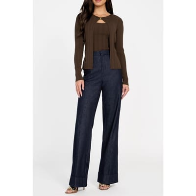 GUESS Kathleen Ribbed Twin Rich Brown Taglia: XS | Maglioni a maglia Outlet | Donna | Marrone