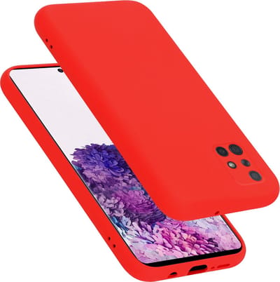 Cadorabo Hoesje geschikt voor Samsung Galaxy A71 4G in LIQUID ROOD - Beschermhoes gemaakt van flexibel TPU silicone Case Cover