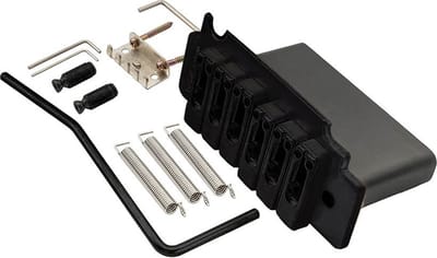 Wilkinson WVS50K/BS Tremolo Brug - Zwart Satin 2-Punts met Heavy Sustain Block