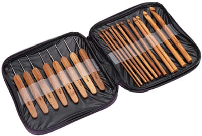 Haaknaalden Naalden Bamboe Hout Gereedschap Set Kit voor Breien Sokken, Sjaal, Deken, Sjaal, Truien Diy Handvat Weave Craft Naaien