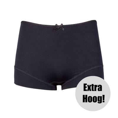RJ Pure Color Dames Short Extra Hoog Zwart XXL