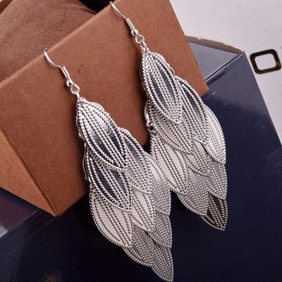 Boucles d'oreilles pendantes pour femme, longues boucles d'oreilles pendantes, style punk, accessoires de bijoux tendance marron