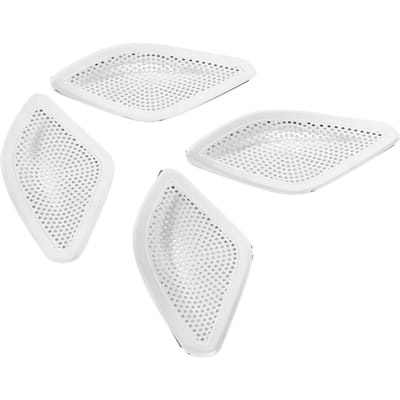 4 Pièces Garniture de Couvercle de Panneau de Poignée de Porte Intérieure en Fer pour Land Rover Discovery Sport 2020 white