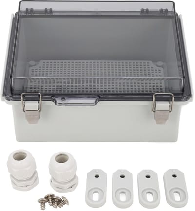 Dailygoody - Junction Box Outdoor - Waterdichte Aansluitdoos - Grijs - IP67 Behuizing - Voor Binnen en Buiten - Robuuste Bescherming