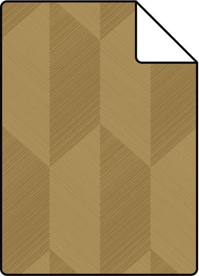 Proefstaal Origin Wallcoverings behang 3D-motief okergeel - 26.5 x 21 cm - 348038-S