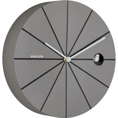 Karlsson Wandklok Destacado Cuckoo - Grijs - 28x28x28cm - Wandklok Modern