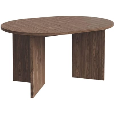 Selsey Ovo – Uitschuifbare eettafel, rond, 110–190 x 110 cm, Houtlook Noten Wisconsin