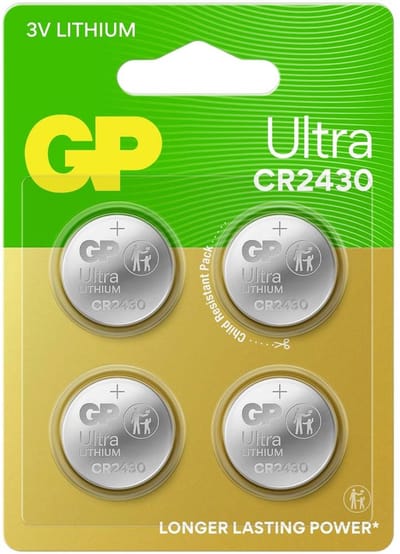 GP Knoopcel CR2430 3 V 4 stuk(s) 275 mAh Lithium Ultra