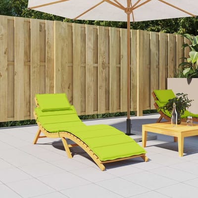 vidaXL - Ligbedkussen - 186x58x4 - cm - oxford - stof - heldergroen