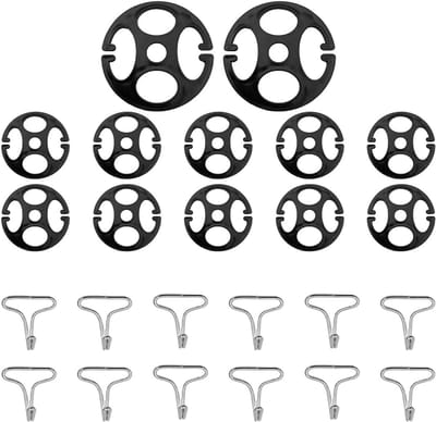 24 stuks clips, houders voor autostoelen, installatiehaken, autostoelhoes, met metalen haken, pruim, auto-accessoires, universeel interieur