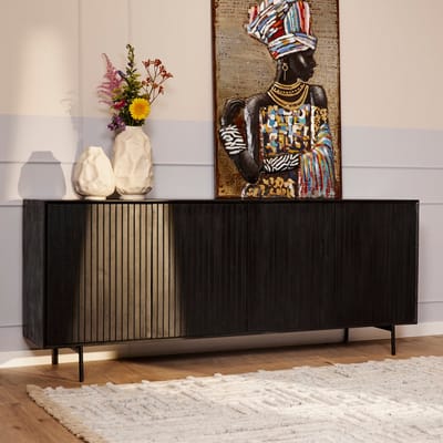 Dressoir Madison 210 cm - zwart