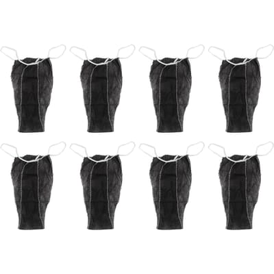 50 Stuks Dames Wegwerp Ondergoed Tanga Slipjes Zwart Non-woven Stof voor SPA Reis Massage Zonnebank black