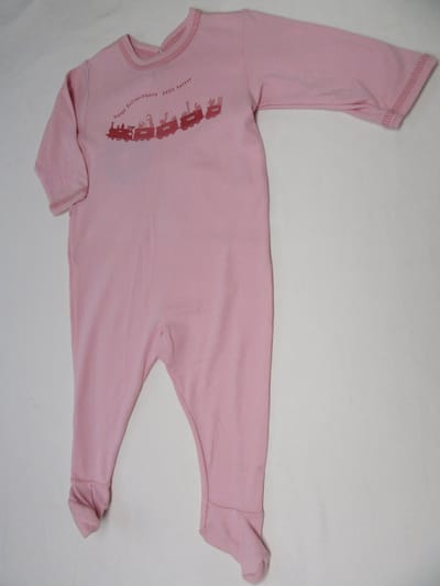 petit bateau , pyjama , katoen , rose , dierentrein , meisje, 18 maand  81