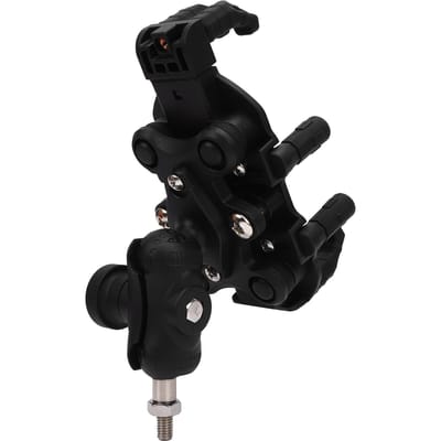 Support de téléphone pour moto 8 griffes 360 degrés réglable Support pour téléphone portable Support de guidon avec amortisseur de vibrations black
