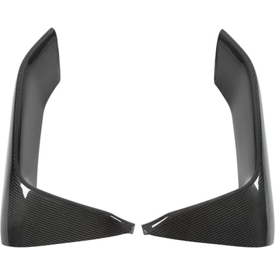Paire Fibre de Carbone Voiture Lèvre de Pare-chocs Avant Protecteurs d'Angle Remplacements pour F80 M3 F82 F83 M4 gray
