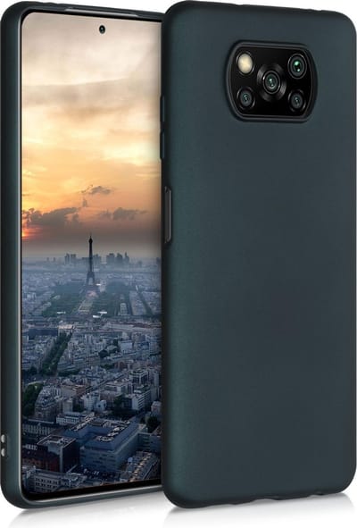 kwmobile telefoonhoesje geschikt voor Xiaomi Poco X3 NFC / Poco X3 Pro - Hoesje voor smartphone - Back cover in metallic petrol