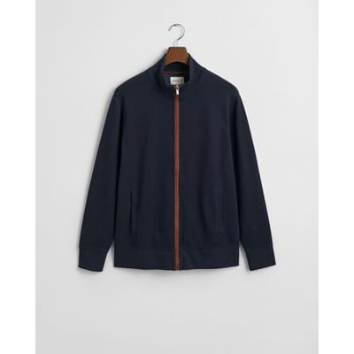 Gant Vest Sacker Rib Full Zip Avond Blauw / male
