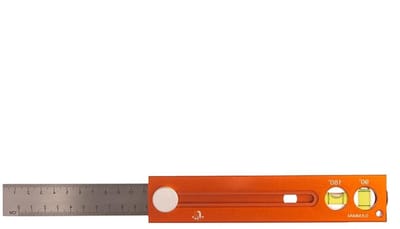 Houtbewerkingsliniaal - Meetgereedschap waterpas - Precisie meten - Magnetische uitschuifbaar - 185 cm - Aluminium