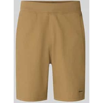 straight fit short met structuurpatroon