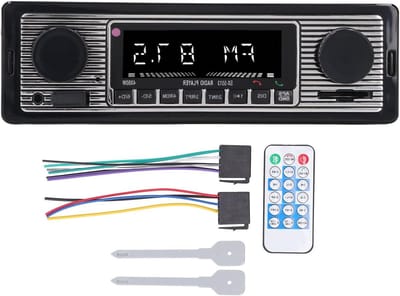 Autoradio MP3-speler - Auto audio speler - Muziek en bellen - Bluetooth en FM radio - 4 kanalen - Zwart