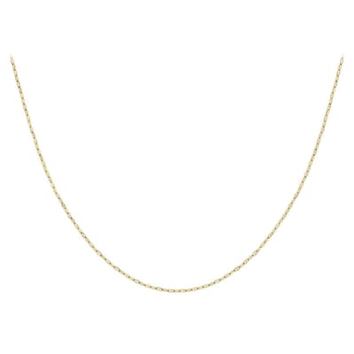 Lucardi Dames Ketting - 9 karaat - Ketting - Cadeau - 41 cm - Geelgoud