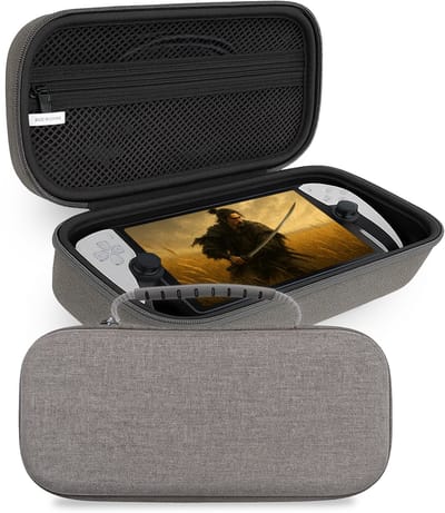 Hoes Geschikt voor PlayStation Portal Case Hoesje - Bescherm Hoes Geschikt voor PlayStation Portable Hoes Hard Cover - Grijs