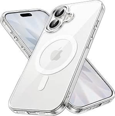 Magnetische Hoesje , geschikt voor iPhone 17, schokbestendige bumper, krasbestendig, transparante achterkant