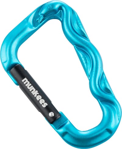 Munkees Karabijnhaak 3d Snake 7 X 70 Mm Blauw