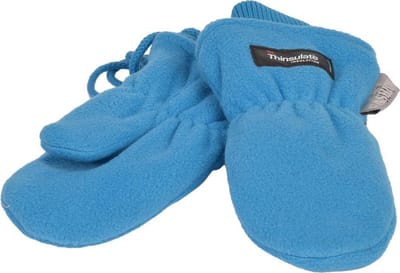 P&T Wanten Kinderen met Touwtje - Fleece - Thinsulate Voering - Zeeblauw - 2j