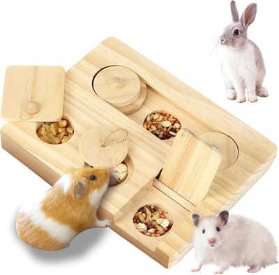 Houten Speelgoed voor Hamsters, Cavia's en Knaagdieren | Duurzame Ladder en Speeltoestellen