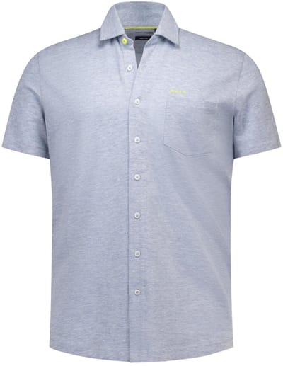 NZA - Heren Overhemd - 26DN593S - 2628 Tropical Blue Melange
