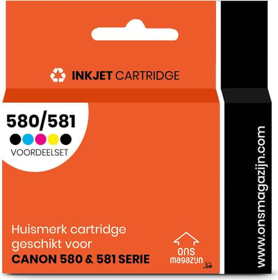 Voordeelset - Vervanger voor Canon 580 XXL & 581 XXL