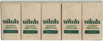 Zakdoekjes Pakket - Papieren zakjes - Dagelijks Gebruik - Ongebleekt Materiaal - 10 Pakken - Zwart