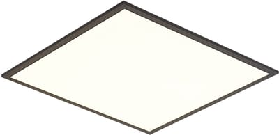 QAZQA reeves - Moderne Dimbare LED Plafondplaat lamp met Dimmer - 1 lichts - L 60 cm - Zwart - Garage / Kelder,Hal / Vide,Winkel / Showroom