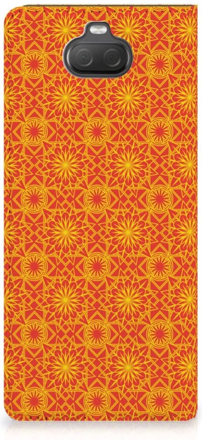 Sony Xperia 10 Hoesje met Magneet Batik Oranje