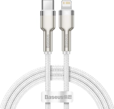 Baseus - Cafule - Series Metal Data USB-C/Lightning 20W PD-kabel - 1 - m - wit
